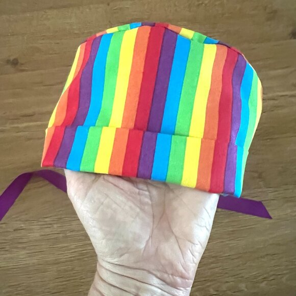 NWOT Ponytail scrub hat, scrub hat, surgical cap, ponytail scrub cap - Picture 4 of 5